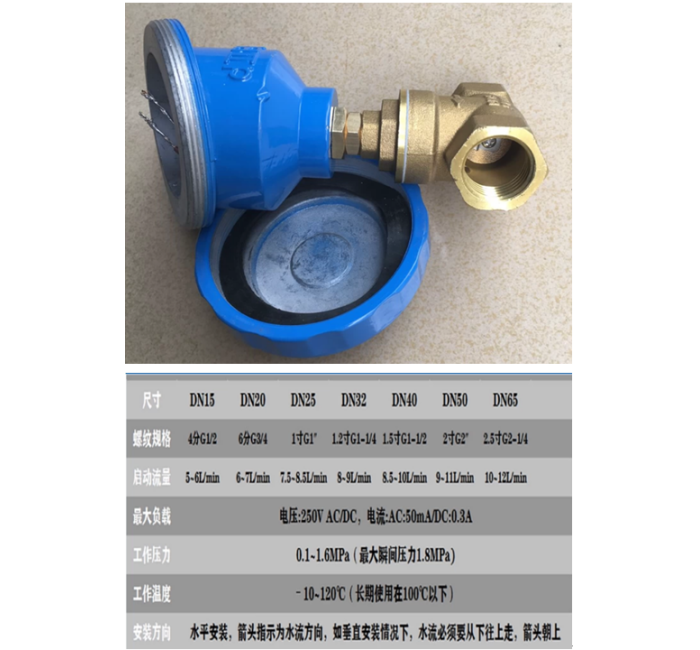 SKB-DN65-BT4防爆型单向阀挡板式常开流量信号水流感应开关